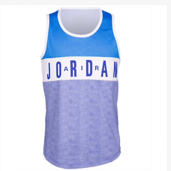 NIKE Air Jordan Boys Elephant Allover Tank/ Jersey - Picture 1 of 4